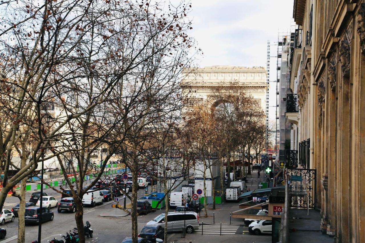 Suite Junior Avec Balcon Et Vue Sur Arc De Triomphe Parijs Buitenkant foto